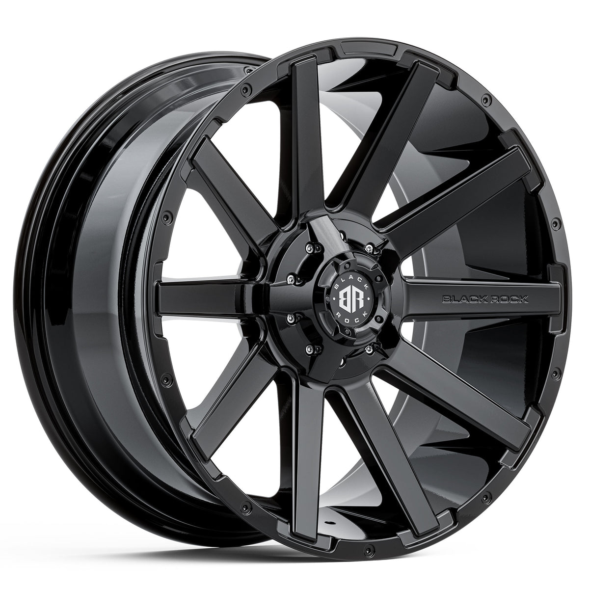Black Rock Blade Gloss Black 20x9 6x139.7 wheel for Toyota Prado 250 and Lexus GX550