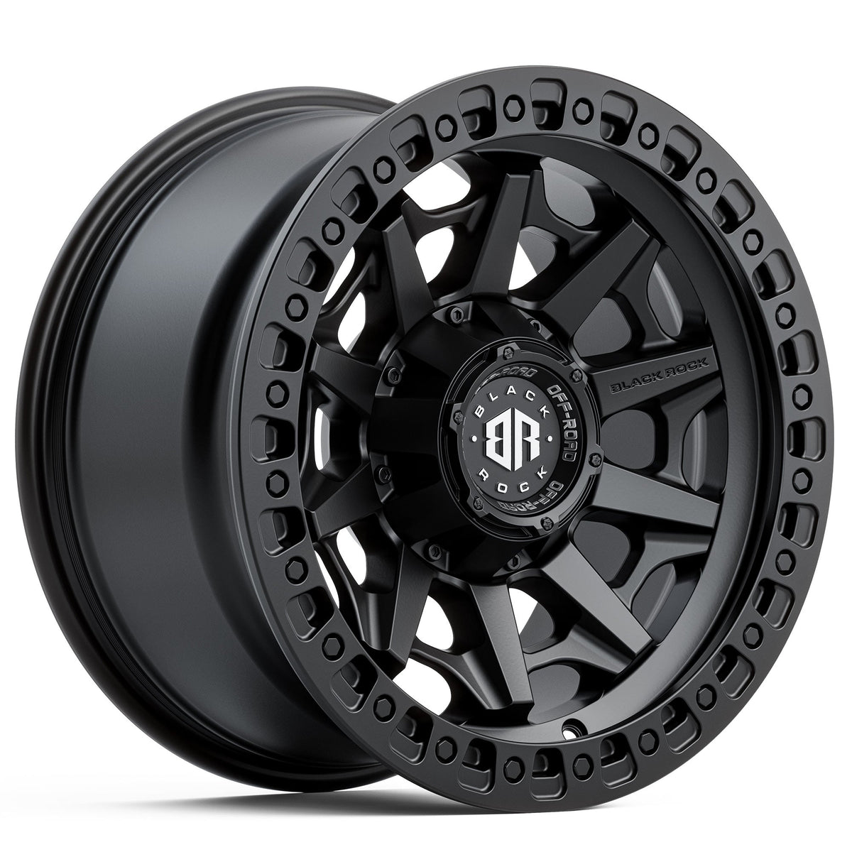 Black Rock Cage Satin Black 18x9 wheel for KGM SsangYong Musso and Rexton