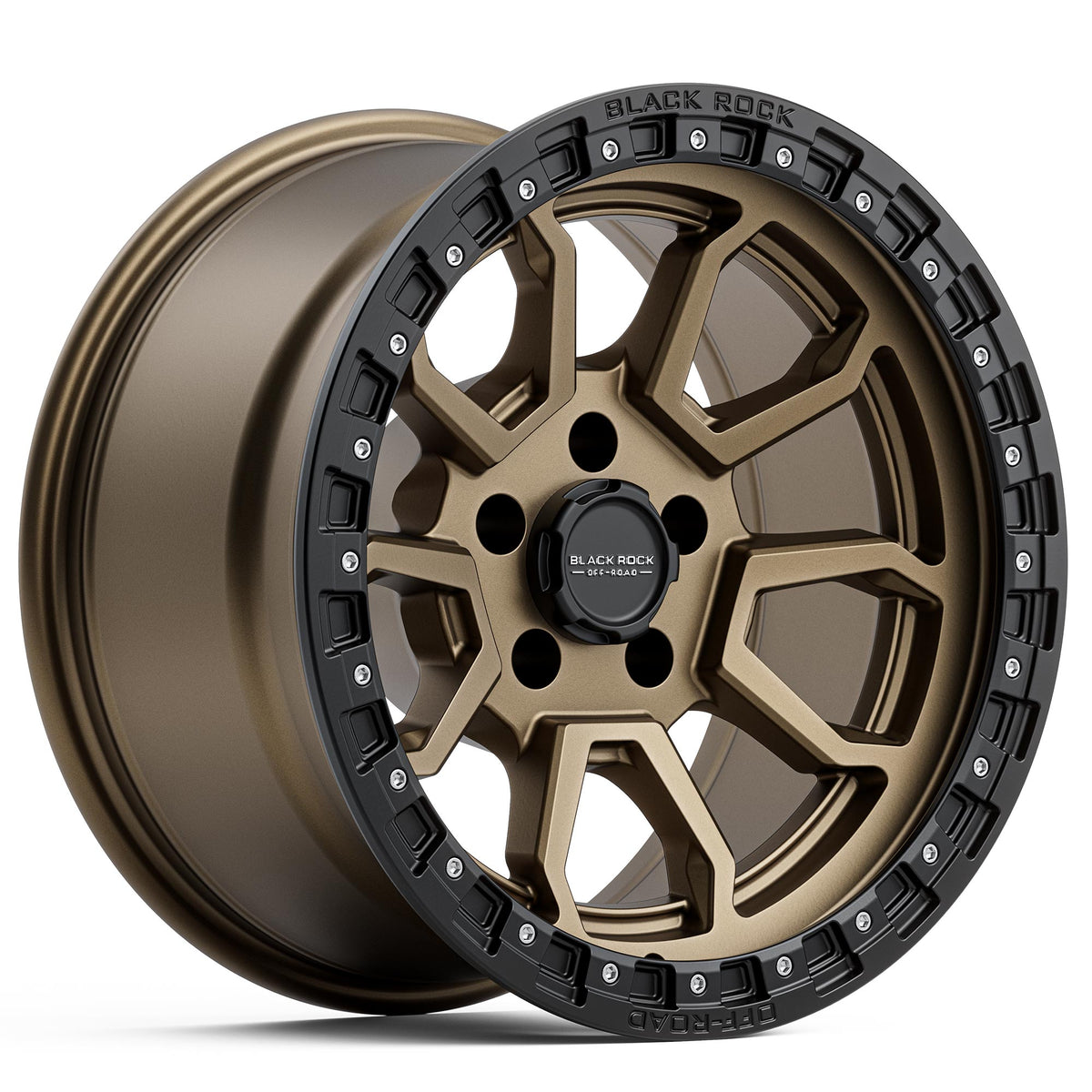 Black Rock Cobra 5S Dark Bronze Black Ring 17x9 6x139.7 wheel for Toyota Prado 250 and Lexus GX550