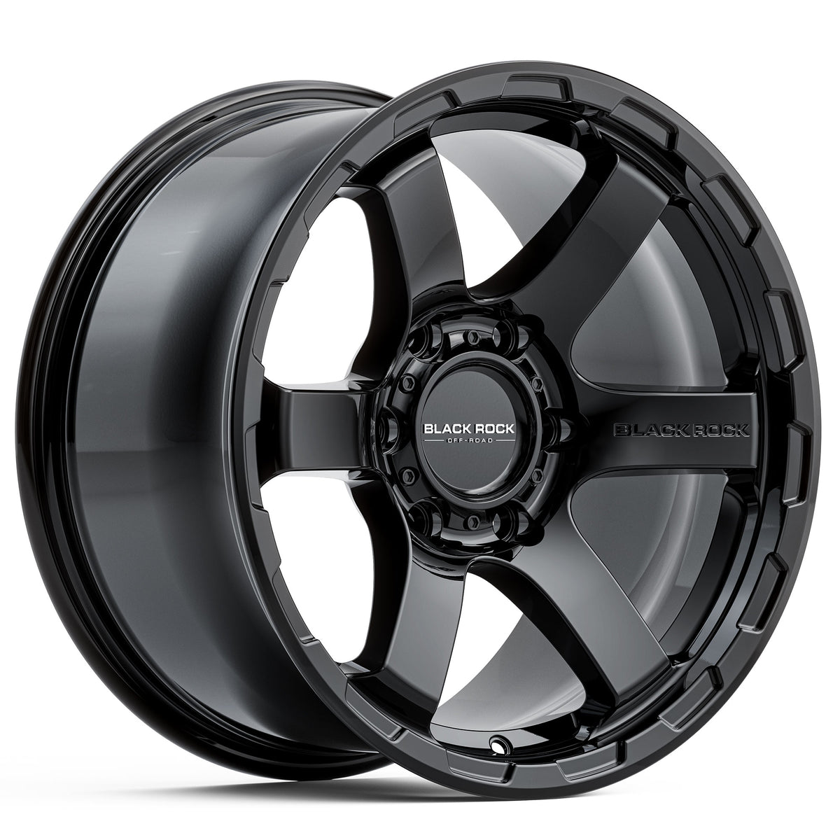 Black Rock Grip Gloss Black 20x9 6x139.7 wheel for Toyota Prado 250 and Lexus GX550