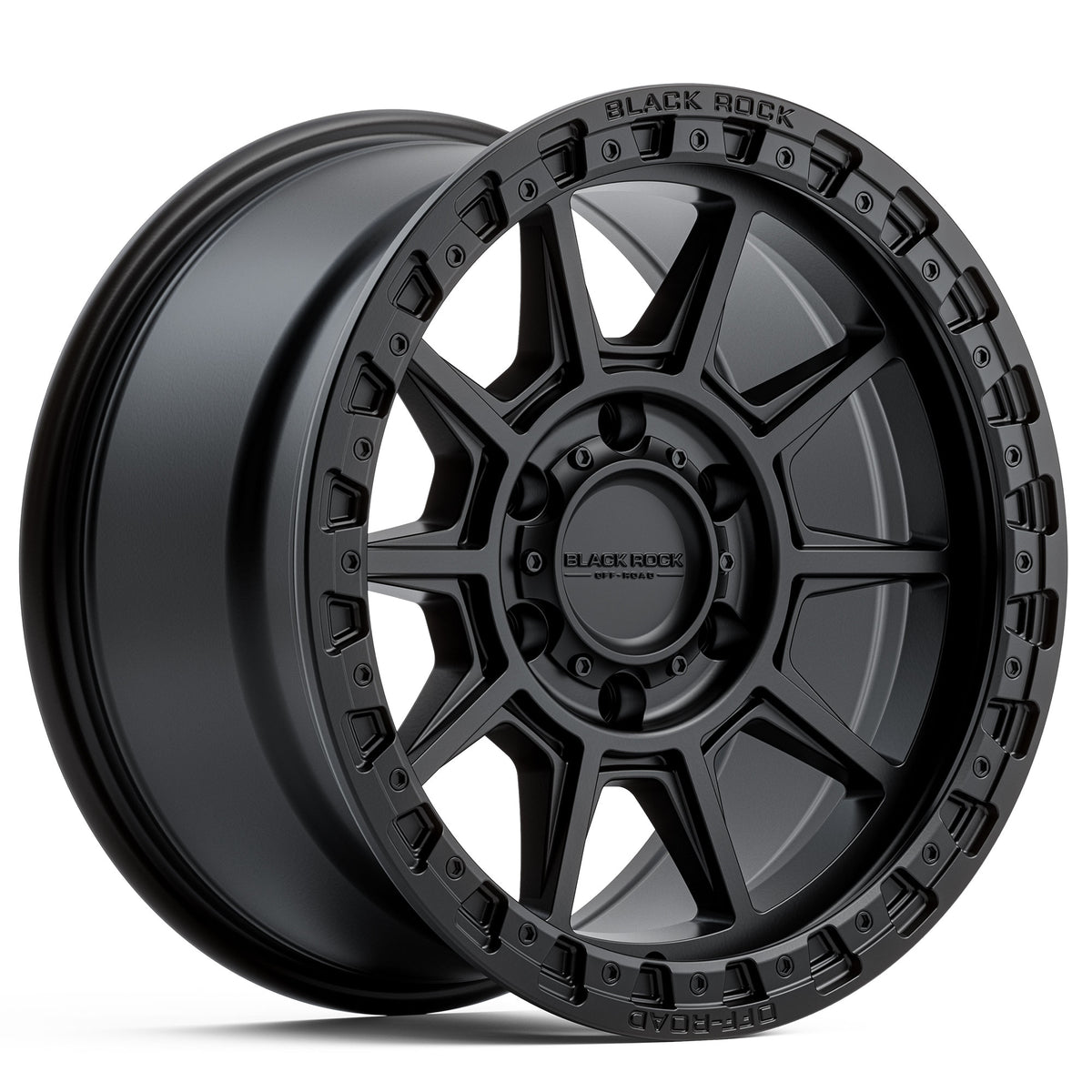 Black Rock Gunner Satin Black 17x9 6x139.7 wheel for Toyota Prado 250 and Lexus GX550