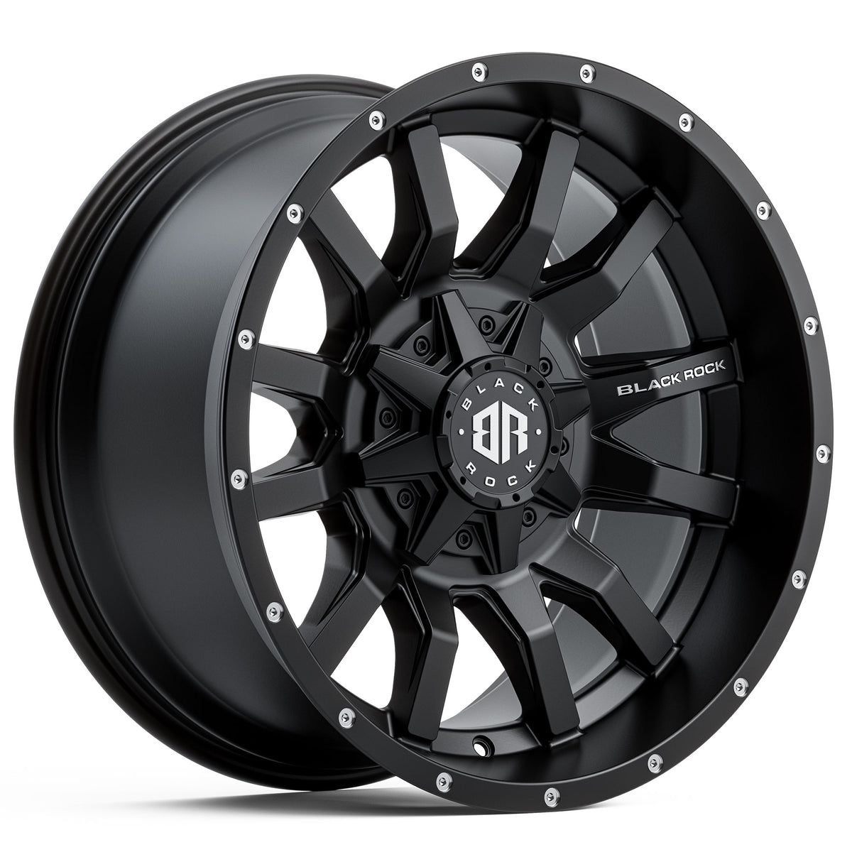 Black Rock Predator Satin Black 17x9 6x139.7 wheel for Toyota Prado 250 and Lexus GX550