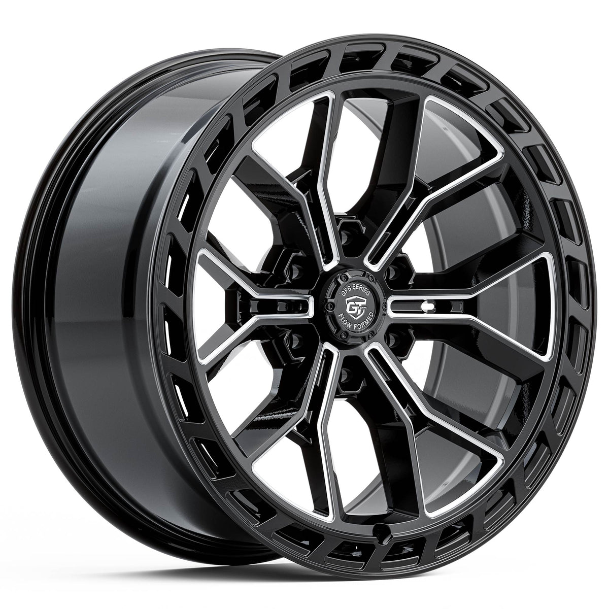 GT Form GFS7 Gloss Black Milled 20x9 6x139.7 wheel for Toyota Prado 250 and Lexus GX550
