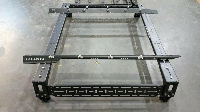 Jintec Stainless Steel Lazer Rack 2 Short Tub Rack System for KGM SsangYong Musso, view 5
