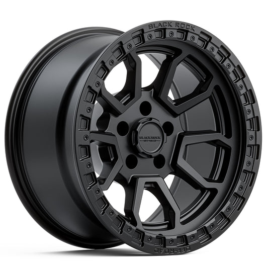 Black Rock Cobra 5S Satin Black 17x9 6x139.7 wheel for Toyota Prado 250 and Lexus GX550
