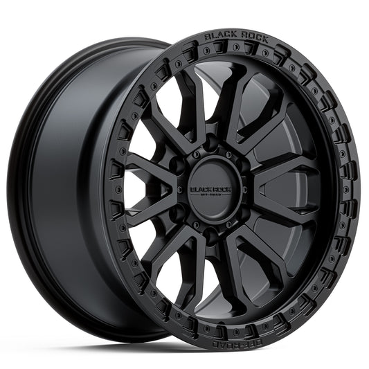 Black Rock Cobra Satin Black 20x9 6x139.7 wheel for Toyota Prado 250 and Lexus GX550
