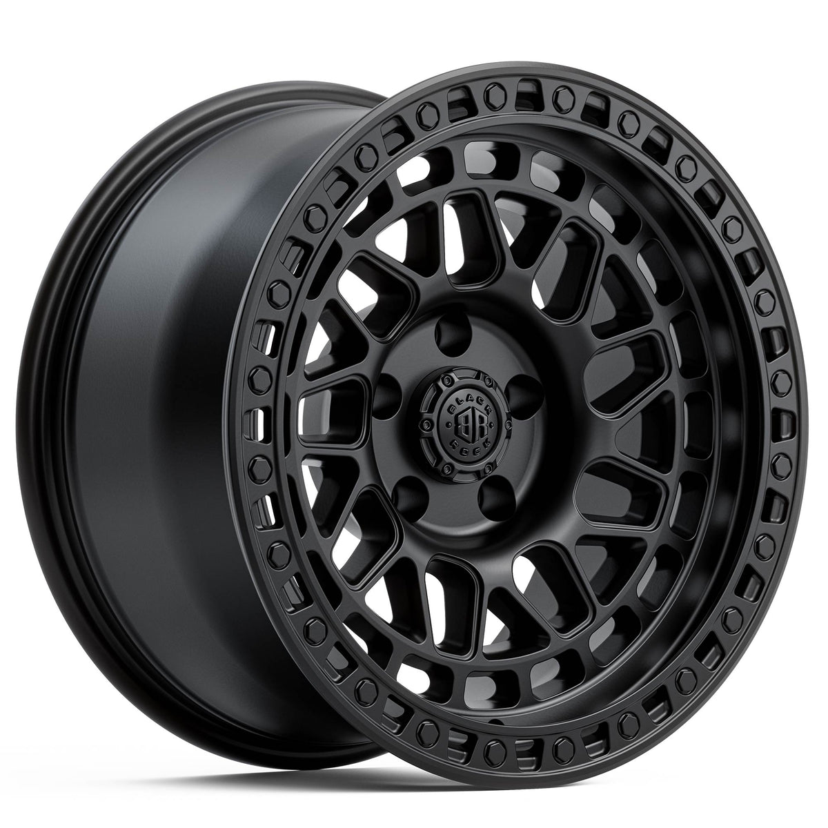 Black Rock Fury Satin Black 17x9 6x139.7 wheel for Toyota Prado 250 and Lexus GX550