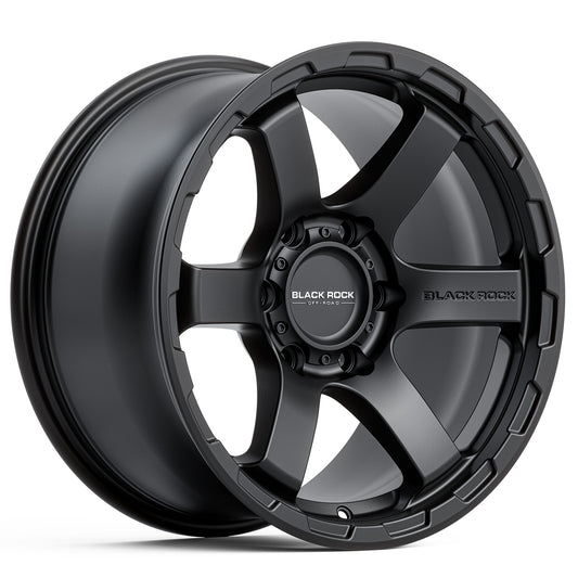 Black Rock Grip Satin Black 20x9 6x139.7 wheel for Toyota Prado 250 and Lexus GX550