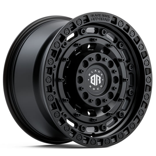 Black Rock Military Satin Black 17x9 6x139.7 wheel for Toyota Prado 250 and Lexus GX550