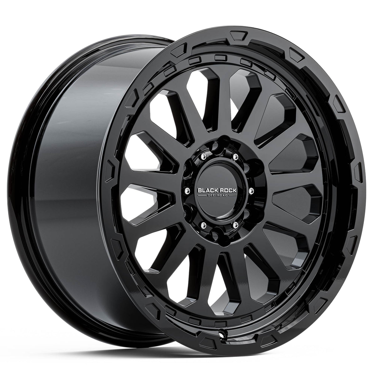 Black Rock Prime Gloss Black 18x9 6x139.7 wheel for Toyota Prado 250 and Lexus GX550