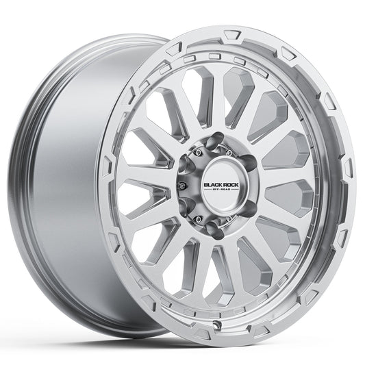 Black Rock Prime Hyper Silver 20x9 6x139.7 wheel for Toyota Prado 250 and Lexus GX550