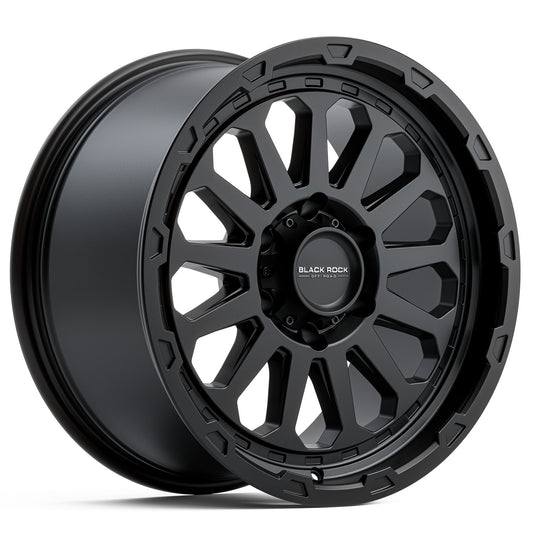 Black Rock Prime Satin Black 18x9 6x139.7 wheel for Toyota Prado 250 and Lexus GX550