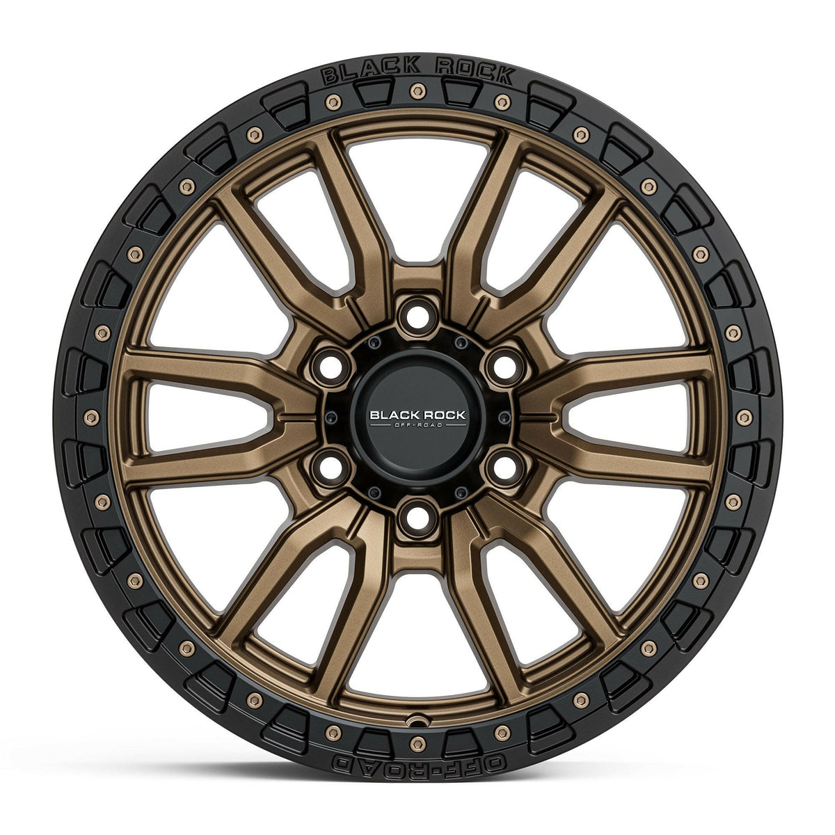 Black Rock Rambler Dark Bronze Black Ring 17x8.5 wheel for KGM SsangYong Musso and Rexton, view 2