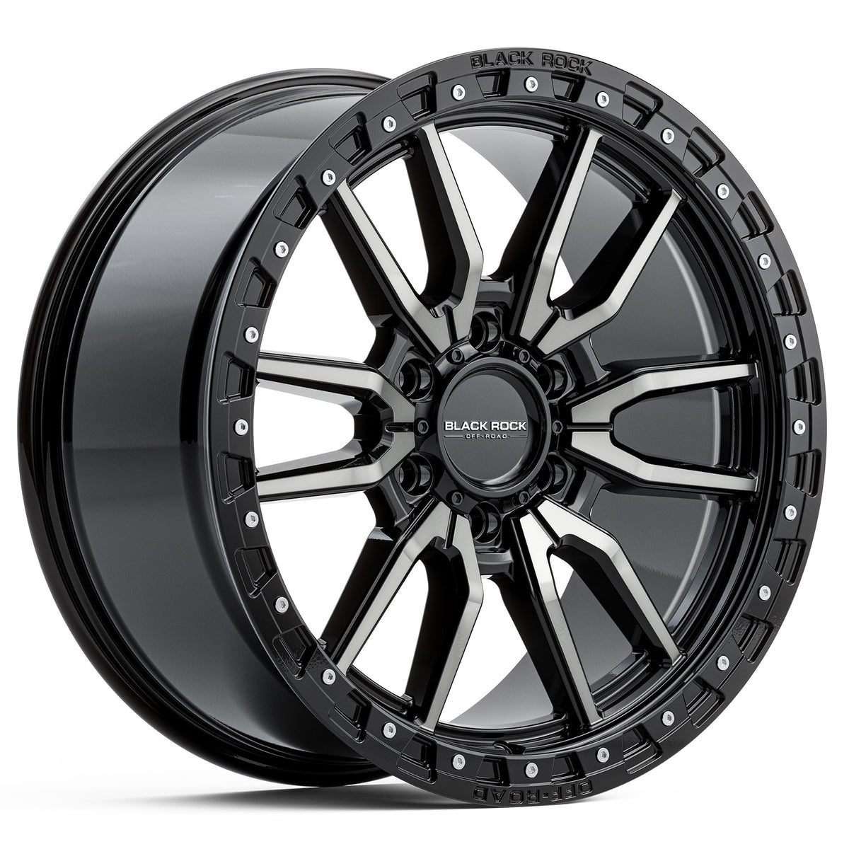 Black Rock Rambler Gloss Black Tinted 20x9 6x139.7 wheel for Toyota Prado 250 and Lexus GX550