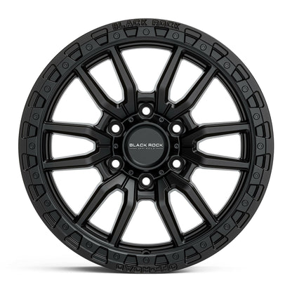 Black Rock Rambler Satin Black 17x8.5 wheel for KGM SsangYong Musso and Rexton, view 2