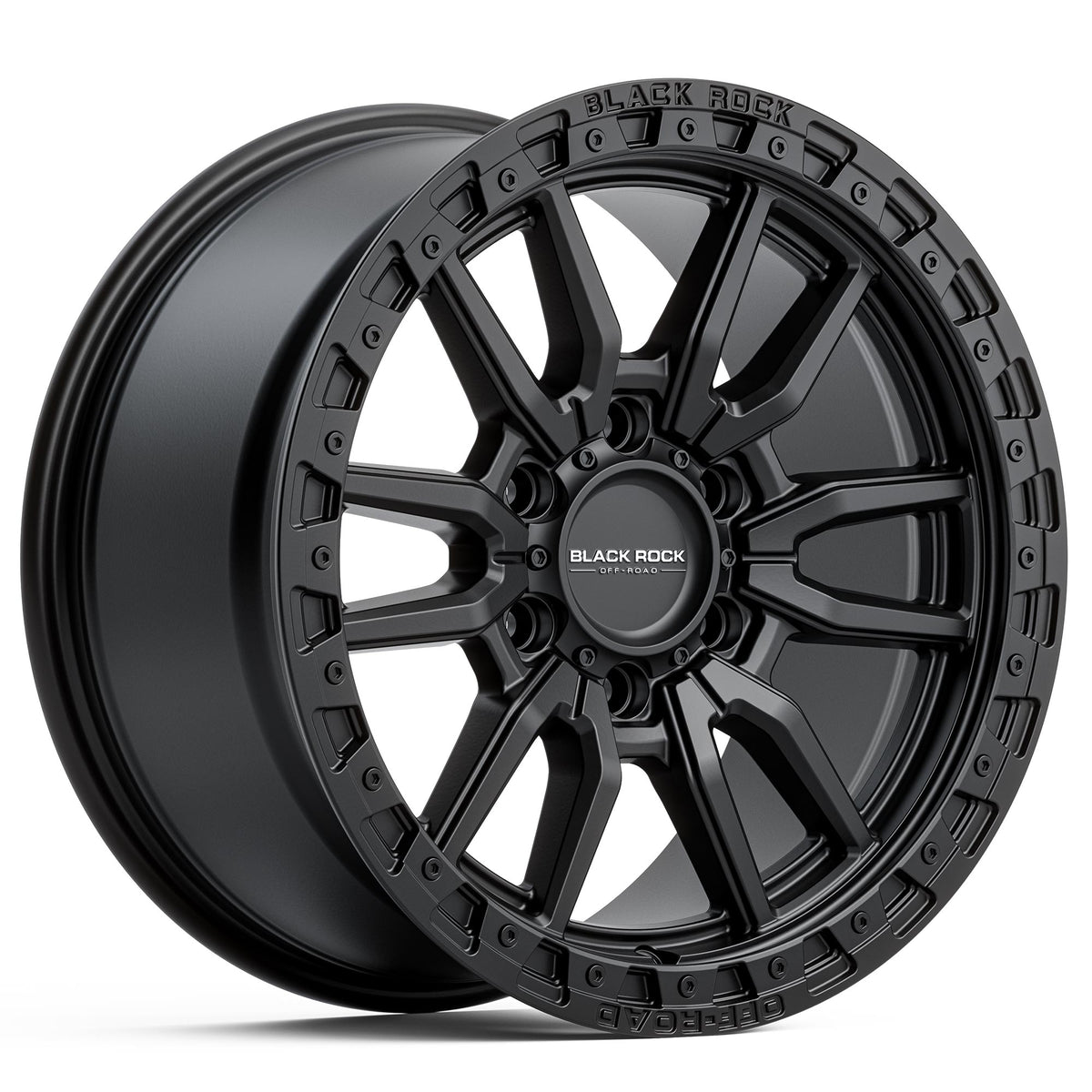 Black Rock Rambler Satin Black 17x8.5 6x139.7 wheel for Toyota Prado 250 and Lexus GX550