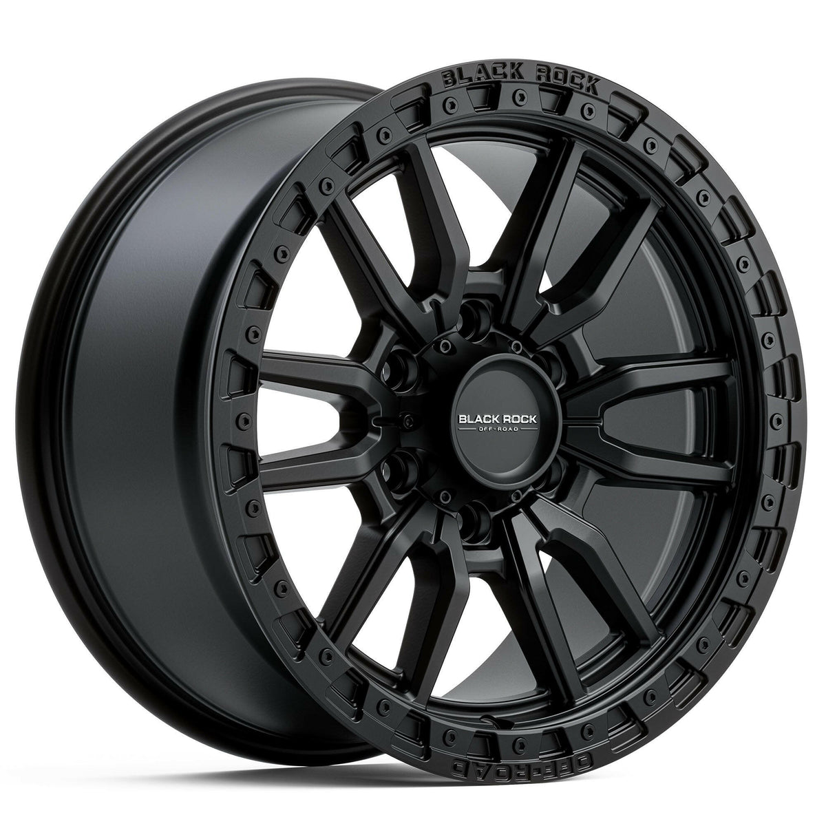 Black Rock Rambler Satin Black 17x8.5 wheel for KGM SsangYong Musso and Rexton
