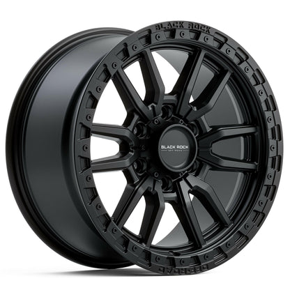 Black Rock Rambler Satin Black 17x8.5 wheel for KGM SsangYong Musso and Rexton