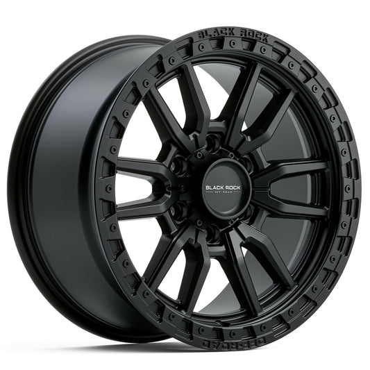 Black Rock Rambler Satin Black 17x8.5 wheel for KGM SsangYong Musso and Rexton