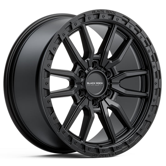 Black Rock Rambler Satin Black 20x9 6x139.7 wheel for Toyota Prado 250 and Lexus GX550