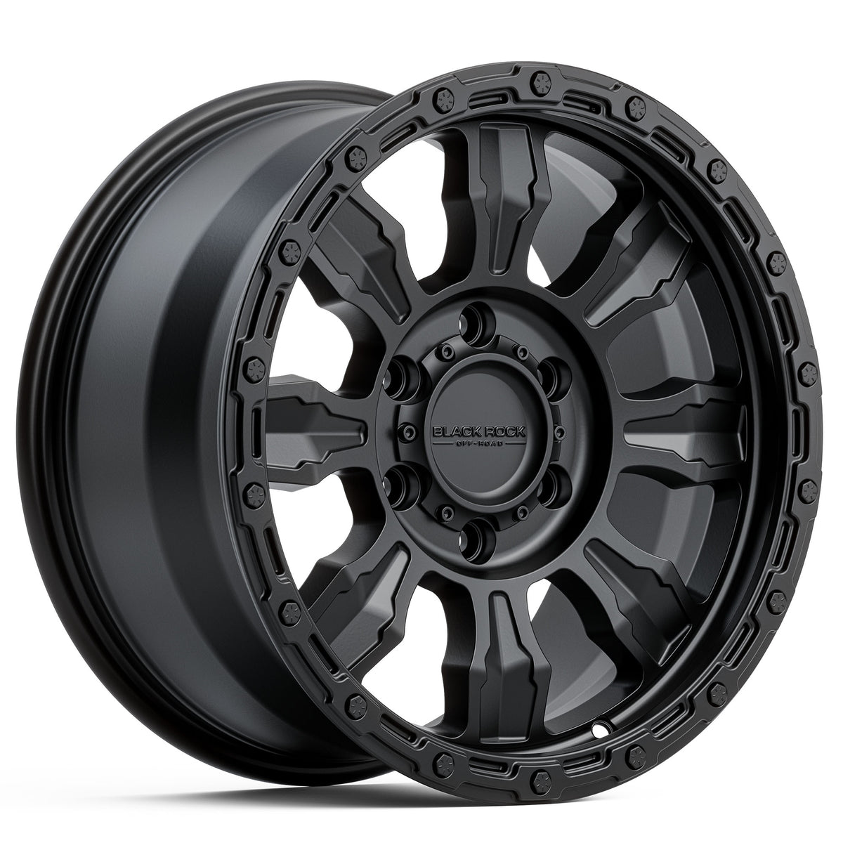 Black Rock Venture Satin Black 18x9 6x139.7 wheel for Toyota Prado 250 and Lexus GX550