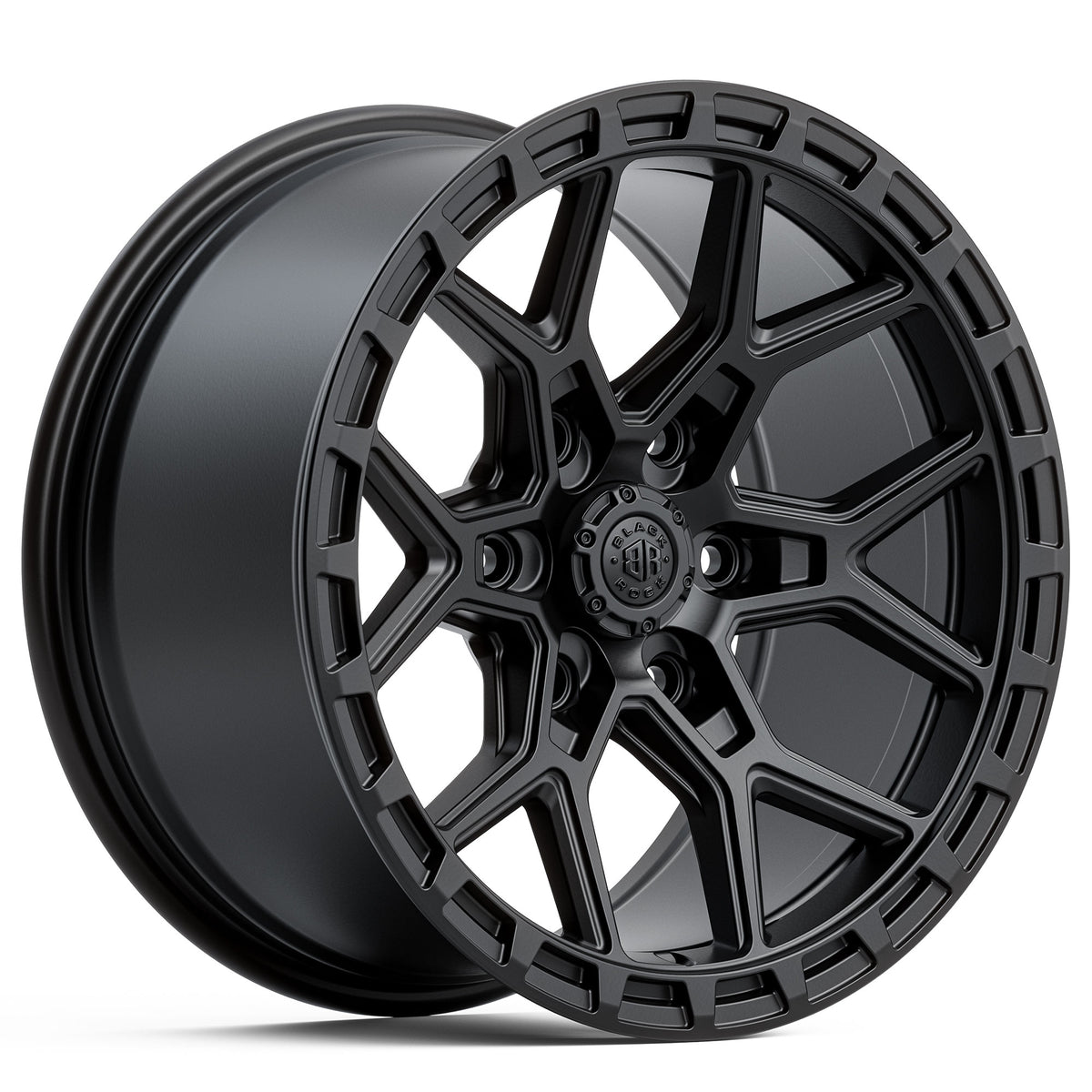 Black Rock Viper Satin Black 17x9 6x139.7 wheel for Toyota Prado 250 and Lexus GX550