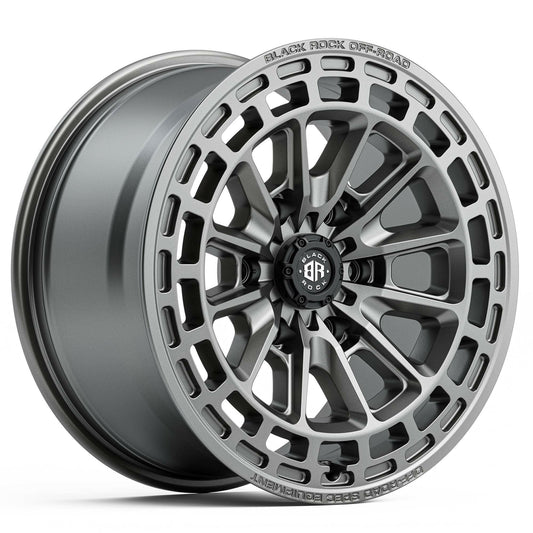 Black Rock Vortex Gunmetal Grey 17x8.5 wheel for KGM SsangYong Musso and Rexton