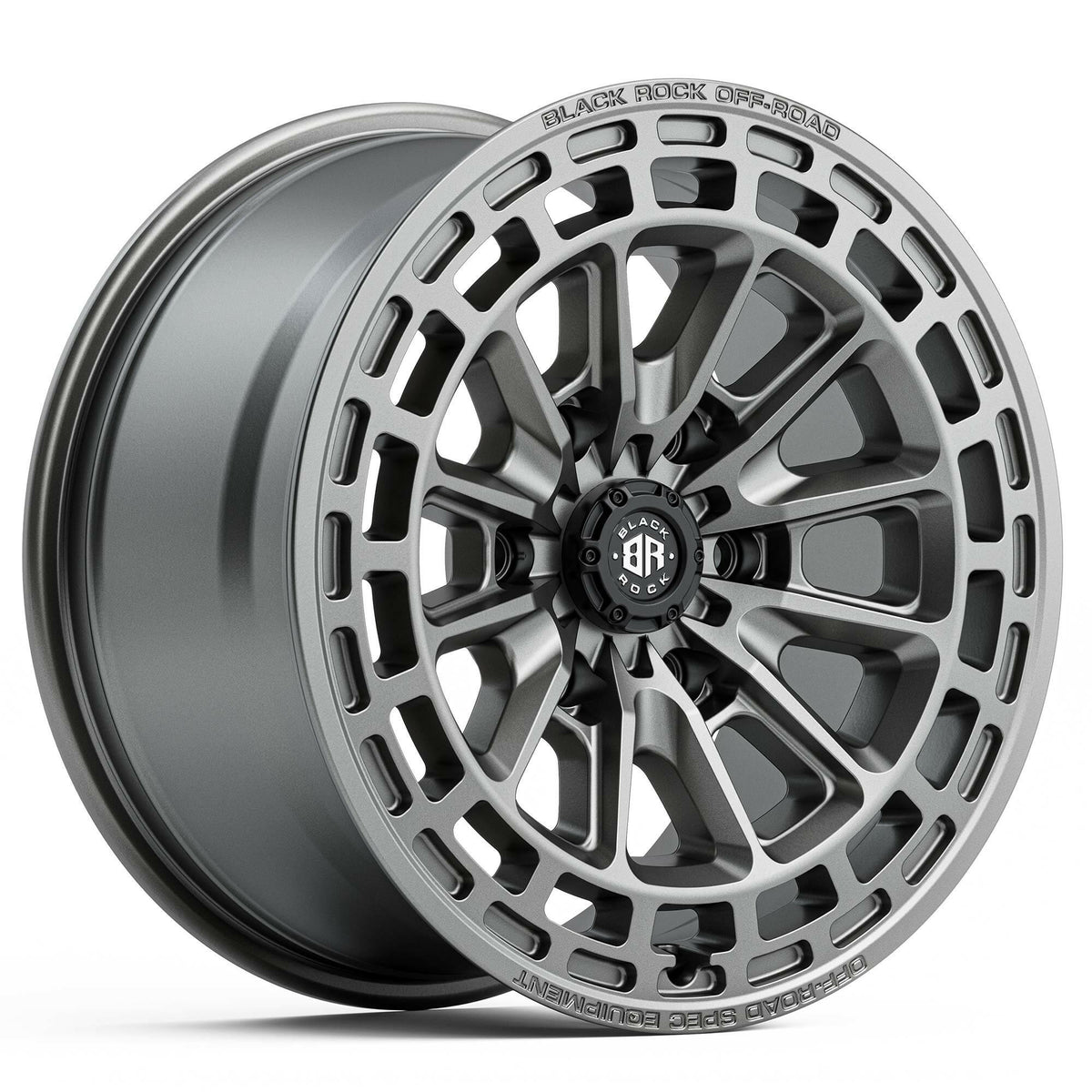 Black Rock Vortex Gunmetal Grey 18x8.5 wheel for KGM SsangYong Musso and Rexton