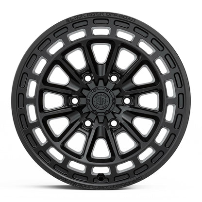 Black Rock Vortex Satin Black 17x8.5 wheel for KGM SsangYong Musso and Rexton, view 2