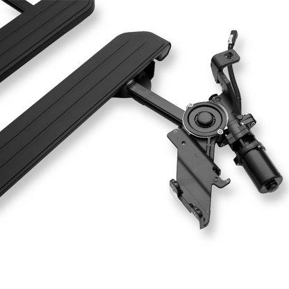 Black Electric Side Steps for Land Rover Defender 110 and 130 (L663), view 6