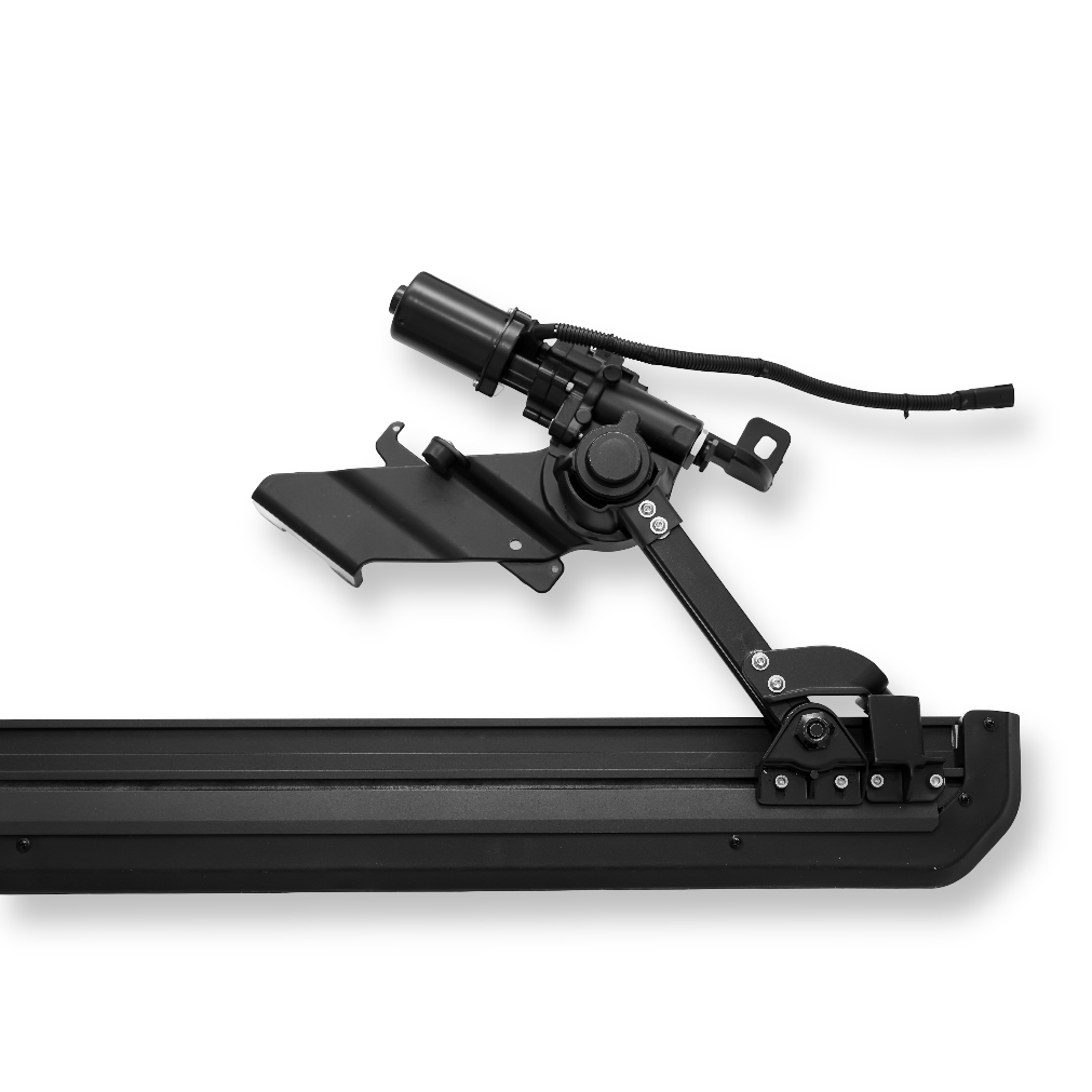 Black Electric Side Steps for Land Rover Defender 110 and 130 (L663), view 8