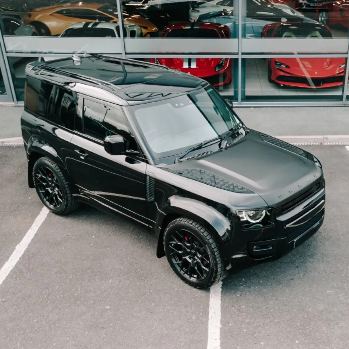 Gloss Black Exterior Styling Pack for Land Rover Defender 90 (L663), view 7
