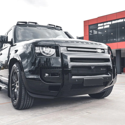 Gloss Black Front A-Frame Grille Guard for Land Rover Defender 90, 110 and 130 (L663), view 8