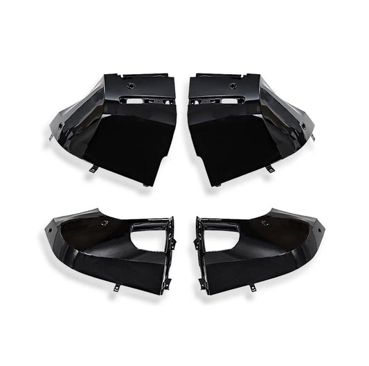 Gloss Black Front and Rear Bumper Corner Trim Kit for Land Rover Defender 90, 110 and 130 (L663)