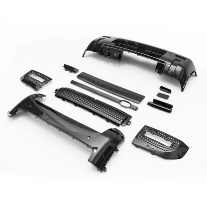 Gloss Black Front and Rear Bumper Trim Kit for Land Rover Defender 90, 110 and 130 (L663), view 3