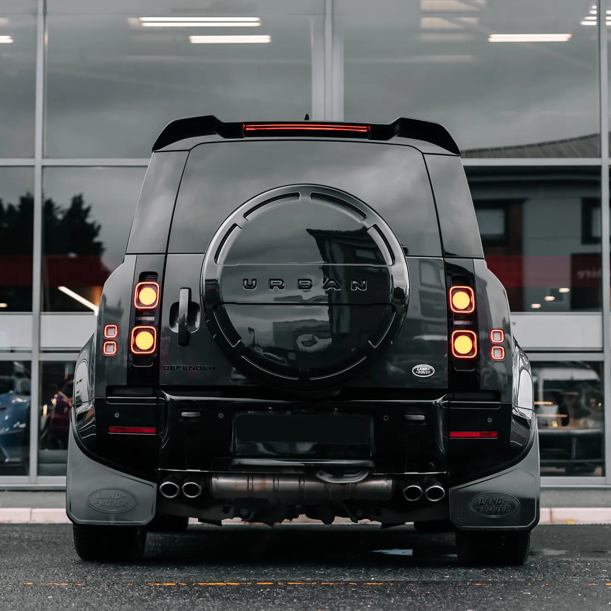 Gloss Black Front and Rear Bumper Trim Kit for Land Rover Defender 90, 110 and 130 (L663), view 8