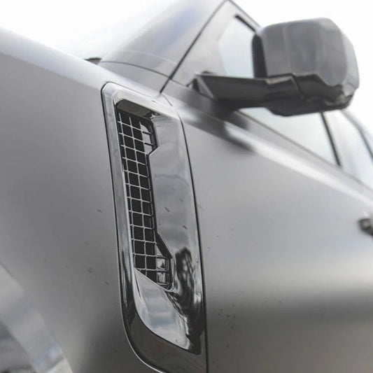 Gloss Black Replacement Side Fender Vents for Land Rover Defender 90, 110 and 130 (L663)