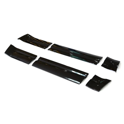 Gloss Black Side Door Moulding Skirt Trim Kit for Land Rover Defender 110 and 130 (L663), view 2
