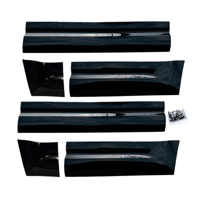 Gloss Black Side Door Moulding Skirt Trim Kit for Land Rover Defender 110 and 130 (L663), view 3