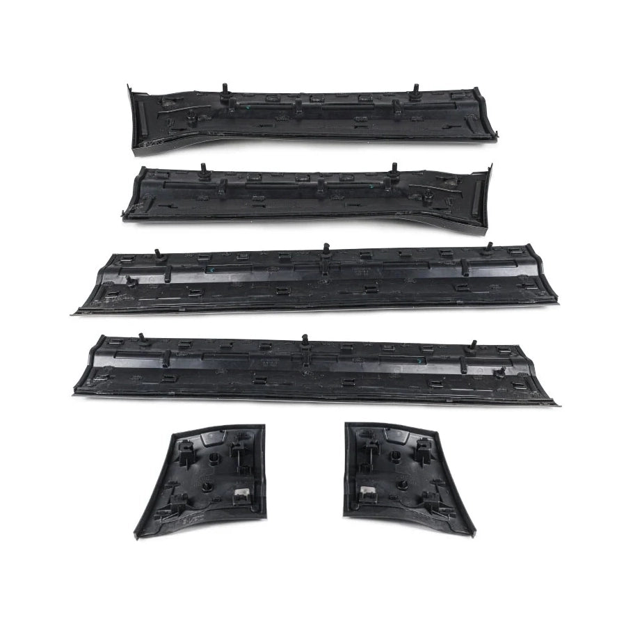 Gloss Black Side Door Moulding Skirt Trim Kit for Land Rover Defender 110 and 130 (L663), view 4