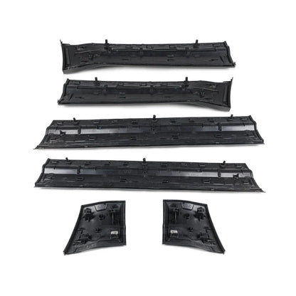 Gloss Black Side Door Moulding Skirt Trim Kit for Land Rover Defender 110 and 130 (L663), view 4