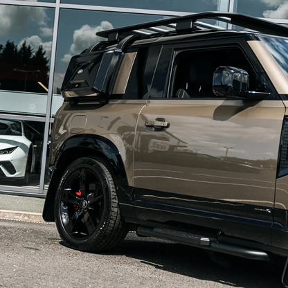 Gloss Black Wheel Arch Flares for Land Rover Defender 90 (L663), view 12