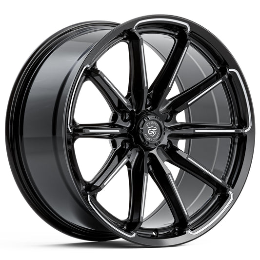 GT Form GFS6 Gloss Black Milled 20x9 6x139.7 wheel for Toyota Prado 250 and Lexus GX550