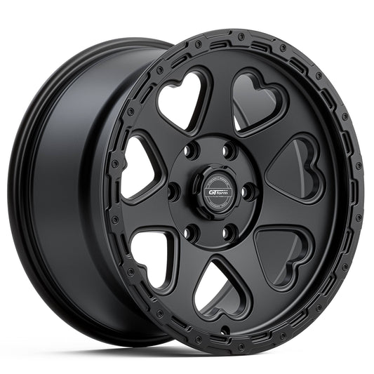 GT Form Hearts SUV Satin Black 17x9 6x139.7 wheel for Toyota Prado 250 and Lexus GX550