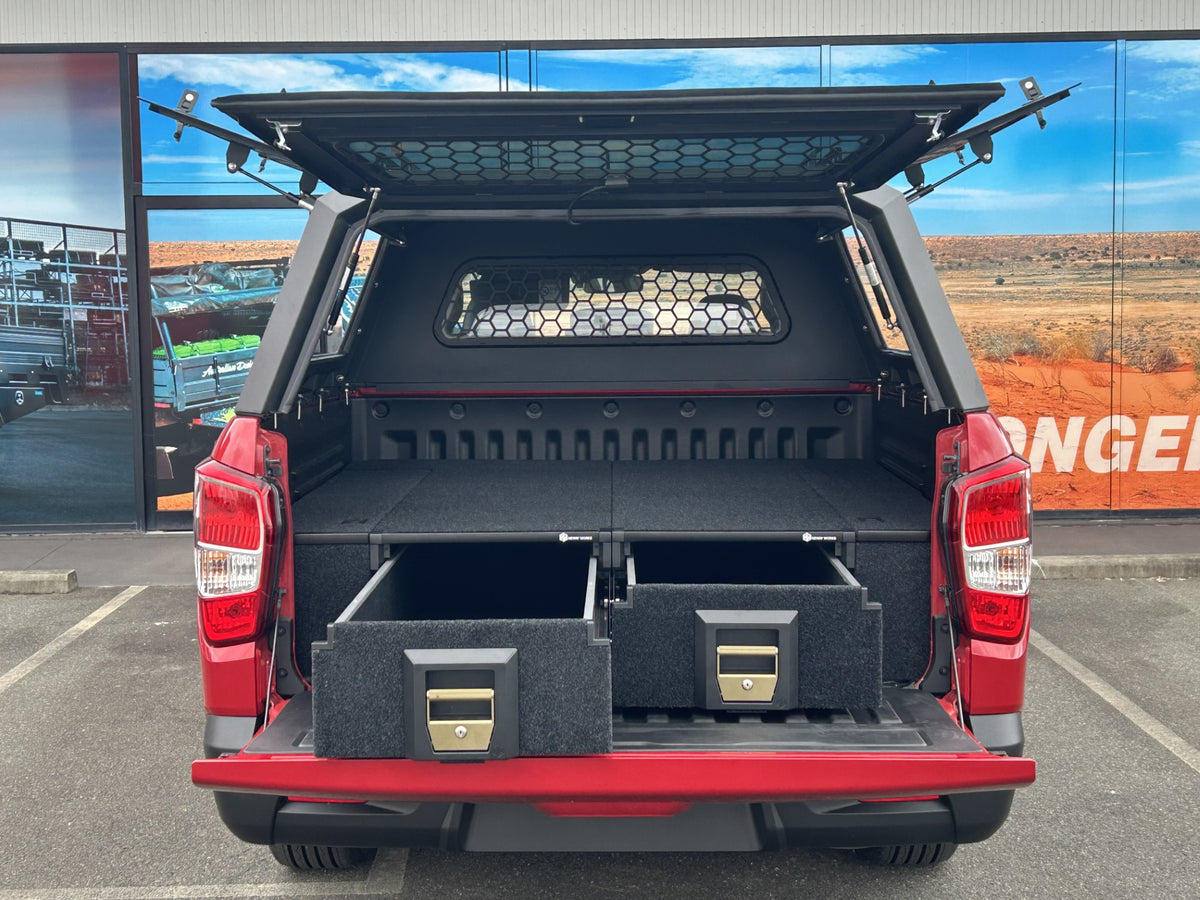 Heavy Duty Aluminium Canopy for KGM SsangYong Musso (Long Wheel Base), view 4