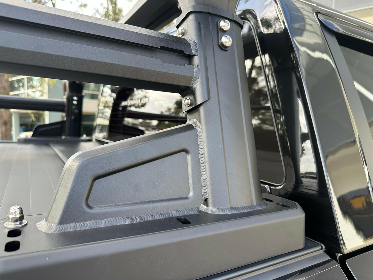 PEAK Ladder Rack System (Black) for KGM SsangYong Musso, view 7