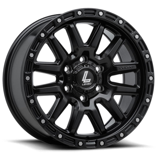 Lenso Marvel Satin Black 18x9 6x139.7 wheel for Toyota Prado 250 and Lexus GX550
