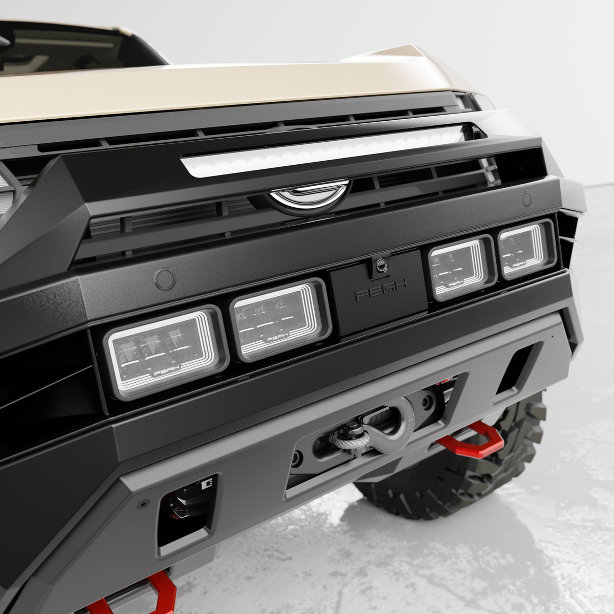 PEAK GX1 Hustler Dakar Light Bar Edition Bull Bar for Lexus GX550, view 10