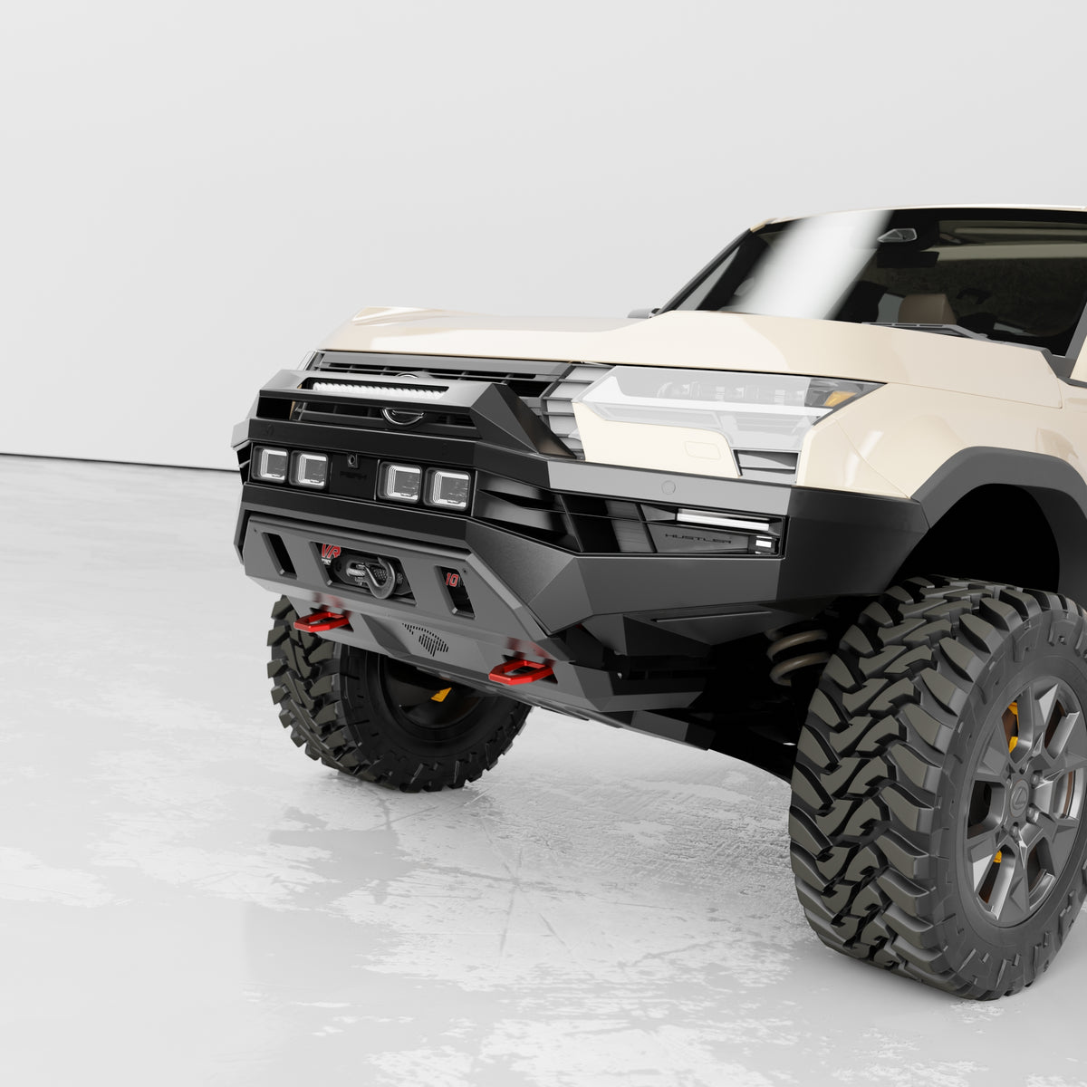 PEAK GX1 Hustler Dakar Light Bar Edition Bull Bar for Lexus GX550, view 3