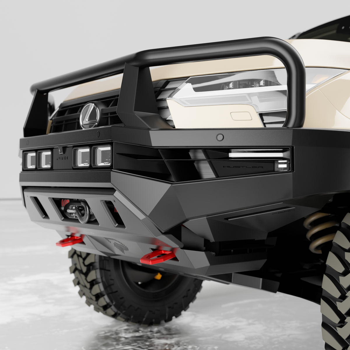 PEAK GX1 Hustler Triple Loop Bull Bar for Lexus GX550, view 9